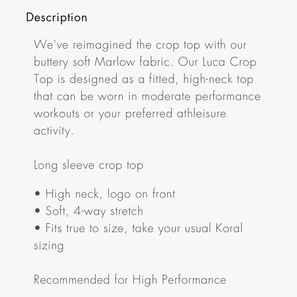 KORAL***Luca Marlow Black Crop Top***$85 NWT - Picture 12 of 12